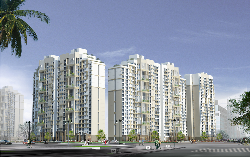 Nhà ở cho sinh viên tại Mỹ Đình II, Từ Liêm, Hà Nội (tổng thầu HANDICO liên danh với Vinaconex), giải quyết chỗ ở cho khoảng 7.400 sinh viên.